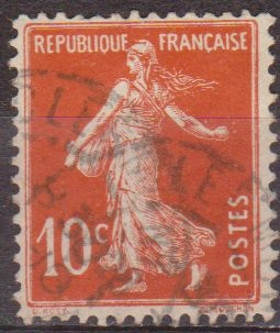 Francia 1906-37 Scott 162 Sello º Sembrador 10c France utilisé usado 